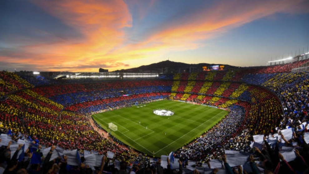 Camp Nou con lleno total para Champions y el Clásico