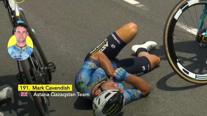 Cavendish dijo adiós al Tour de Francia y al récord de victorias