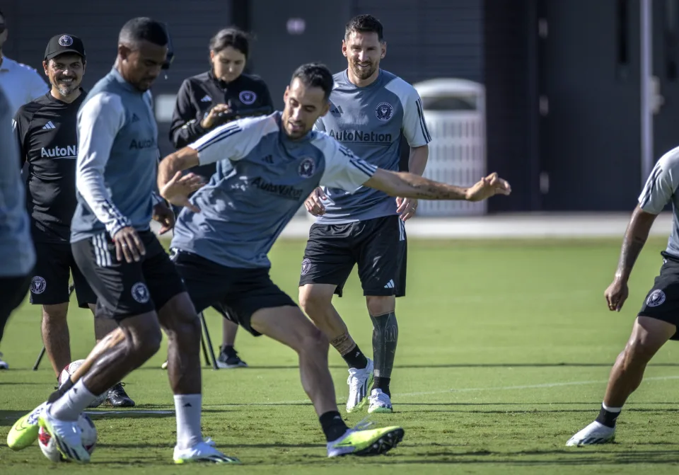 Lionel Messi y Sergio Busquets ya entrenan con Inter Miami