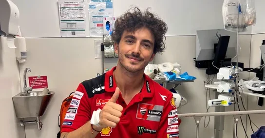 Francesco Bagnaia se salva tras grave caída