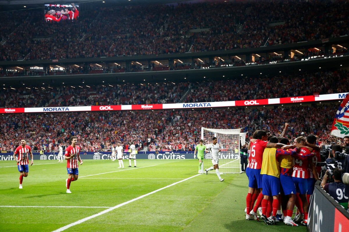 Atlético se impuso en el derbi de Madrid