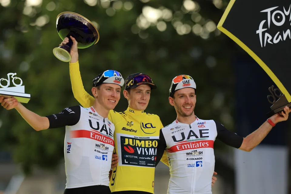 ¡Podio de oro del ciclismo!: Vingegaard, Pogacar y Van der Poel