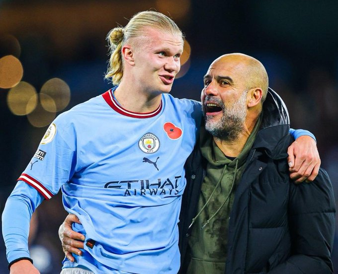 Guardiola disipa rumores sobre el descontento de Haaland en Manchester City