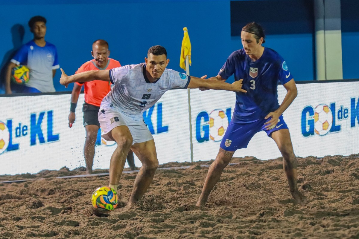 El Salvador pierde por la mínima contra Estados Unidos en la Beach Soccer Cup