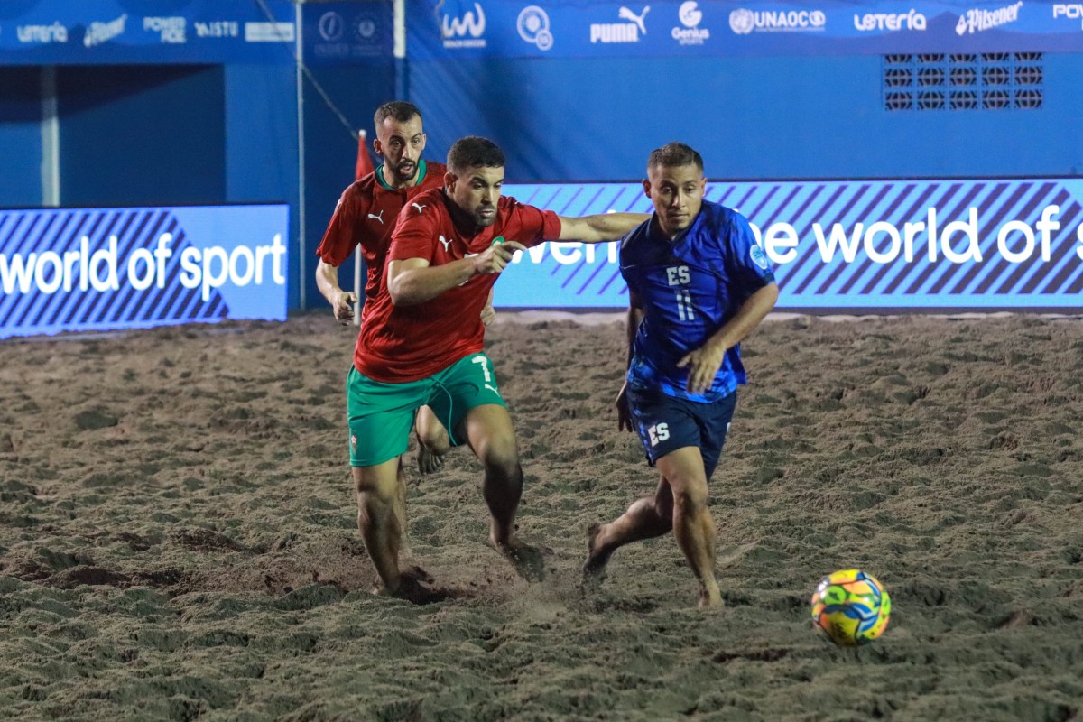 El Salvador cae ante Marruecos en emocionante debut de la Beach Soccer Cup 2024