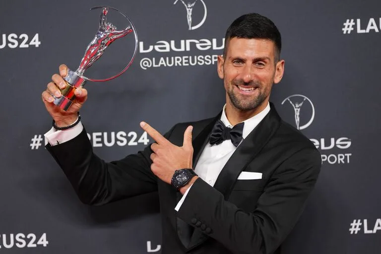 Novak Djokovic coronado Deportista del Año en los Premios Laureus 2024