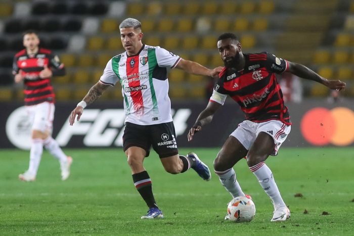 Palestino da la sorpresa y derrota a Flamengo 1-0 en la Copa Libertadores